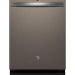 GE - 24" Top Control Built-In Stainless Steel Tub Dishwasher with 3rd Rack, Sanitize Cycle and 47 dBA - Slate