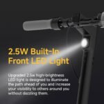 Segway - Max G30P Electric Kick Scooter, Foldable Electric Scooter w/40.4 mi Max Operating Range & 18.6 mph Max Speed - Black - Image 6