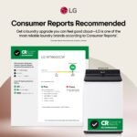 LG 5.5 Cu. Ft. High Efficiency Smart Top Load Washer EasyUnload Alpine White from Kings Outlet