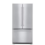 KitchenAid - 22 cu. ft. 36-Inch Width Counter Depth French Door Refrigerator with Interior Dispense - Stainless Steel