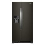 Whirlpool - 36-inch Wide Side-by-Side Refrigerator - 25 cu. ft. .- Black Stainless - Black Stainless Steel
