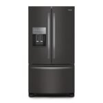 Whirlpool - 24.7 Cu. Ft. French Door Refrigerator with Elevated Deli Drawer - Black Stainless Steel