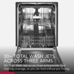 KitchenAid 24" Front Control Built-In Dishwasher Stainless Steel Tub ProWash Cycle 3rd Rack 39 from Kings Outlet