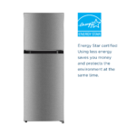 Insignia - 10.1 Cu. Ft. Top-Freezer Refrigerator with Reversible Door and ENERGY STAR Certification - Stainless Steel Look - Image 3