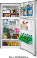 Insignia - 14.2 Cu. Ft. Top-Freezer Refrigerator with ENERGY STAR Certification - Stainless Steel - Image 7