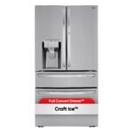 LG 22.5 Cu. Ft. 4-Door French Door-in-Door Counter-Depth Smart Refrigerator Craft Ice Stainless Steel from Kings Outlet