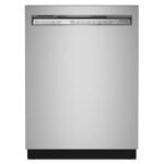 KitchenAid - 24" Front Control Built-In Stainless Steel Tub Dishwasher with 3rd Rack, 50+ Total Wash Jets, 44 dBA - Stainless Steel