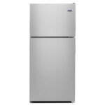 Maytag - 20.5 Cu. Ft. Top-Freezer Refrigerator - Fingerprint Resistant - Stainless Steel