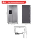 LG 26.6 Cu. Ft. Side-by-Side Smart Refrigerator External Ice Water Stainless Steel from Kings Outlet
