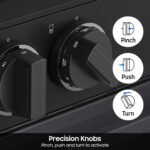 Samsung - Bespoke 6.0 Cu. Ft. Slide-In Gas Range with Air Sous Vide - Matte Black Steel - Image 7