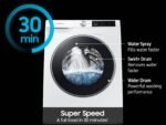 Samsung - 2.5 Cu. Ft. High-Efficiency Stackable Smart Front Load Washer with Steam and AI Smart Dial - White - Image 5