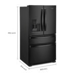 Whirlpool - 24.5 Cu. Ft. French Door Refrigerator with Two-Tier Freezer Storage - Black - Image 6