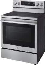 LG - 6.3 Cu. Ft. Freestanding Electric True Convection Smart Range with Air Fry and InstaView - Stainless Steel - Image 3