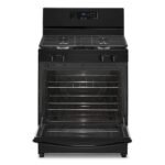 Whirlpool - 5.1 Cu. Ft. Freestanding Gas Range with Broiler Drawer - Black - Image 2