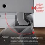 LG Counter-Depth MAX 23.7 Cu. Ft. French Door Smart Refrigerator Zero Clearance Stainless Steel from Kings Outlet