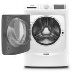 Maytag - 4.5 Cu. Ft. High-Efficiency Stackable Front Load Washer with Steam and Fresh Spin - White - Image 2