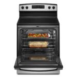 Amana - 4.8 Cu. Ft. Freestanding Electric Range with Extra-Large Oven Window - Stainless Steel - Image 3