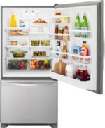 Whirlpool - 18.7 Cu. Ft. Bottom-Freezer Refrigerator with Spillguard Glass Shelves - Monochromatic Stainless Steel - Image 3
