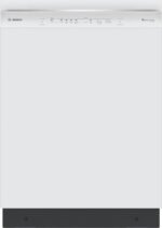 Bosch - 300 Series 24" Front Control Smart Built-In Stainless Steel Tub Dishwasher with 3rd Rack, 46 dBA - White