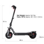 Segway - Ninebot Max G3 Electric Scooter, 28 mph Max Speed w/ 50 miles Max Range - Black - Image 4
