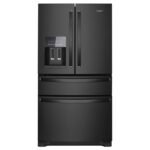 Whirlpool - 24.5 Cu. Ft. French Door Refrigerator with Two-Tier Freezer Storage - Black