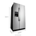 Amana - 21.4 Cu. Ft. Side-by-Side Refrigerator - Stainless Steel - Image 4
