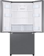 Samsung - 17.5 cu. ft. 3-Door French Door Counter Depth Smart Refrigerator with Twin Cooling Plus - Stainless Steel Look - Image 6