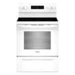 Whirlpool - 5.3 Cu. Ft. Freestanding Electric Range with Air Cooking Technology, No Preheat Air Fry and Air Baking and Self Clean - White