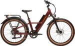 Rad Power Bikes - Radster Trail - Ebike w/ 65 miles max operating range & 28 mph max speed - Large - Copper Red