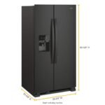 Whirlpool - 21 Cu. Ft. Side-by-Side Refrigerator with LED Interior Lighting - Black - Image 3