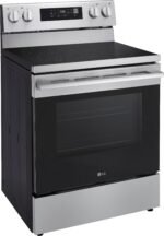LG - 6.3 Cu. Ft. Freestanding Electric True Convection Smart Range with Air Fry and UltraHeat Element - Stainless Steel - Image 2