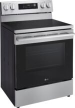 LG - 6.3 Cu. Ft. Freestanding Electric True Convection Smart Range with Air Fry and UltraHeat Element - Stainless Steel - Image 2