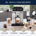 De Longhi Eletta Explore Fully Automatic Espresso Machine Cold Brew Silver from Kings Outlet