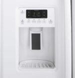 GE - 21.9 Cu. Ft. Side-by-Side Counter-Depth Refrigerator with Integrated Shelf Support System - White - Image 7