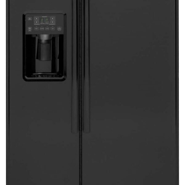 GE 21.9 Cu. Ft. Counter-Depth Refrigerator Spill-Proof Glass Shelves Black from Kings Outlet