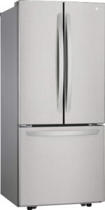 LG - 21.8 Cu. Ft. French Door Refrigerator with Smart Cooling System - Stainless Steel - Image 2