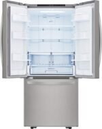 LG - 21.8 Cu. Ft. French Door Refrigerator with Smart Cooling System - Stainless Steel - Image 7
