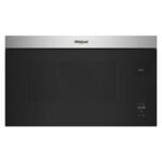 Whirlpool - 1.1 Cu. Ft. Over-the-Range Microwave with Flush Built-in Design - Stainless Steel