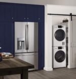 GE - 2.4 Cu. Ft. High Efficiency Stackable Front Load Washer with Steam and Sanitize - White - Image 4