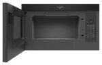 Whirlpool - 1.1 Cu. Ft. Over-the-Range Microwave with Flush Built-in Design - Black - Image 2