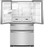 Whirlpool - 25 Cu. Ft. Wide French Door Bottom Mount Refrigerator with Two-Tier Freezer Storage - Stainless Steel - Image 2
