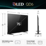 Hisense - 75" Class QD6 Series Hi-QLED 4K UHD HDR Smart Fire TV (2025) - Image 3