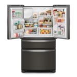 Whirlpool - 24.5 Cu. Ft. French Door Refrigerator with Two-Tier Freezer Storage - Black Stainless Steel - Image 3