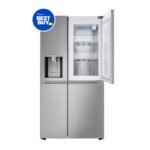 LG - 27.12 Cu. Ft. Door-in-Door Side-by-Side Refrigerator with SpacePlus Ice System - Stainless Steel