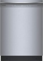 Bosch - 300 Series 24" Front Control Smart Built-In Stainless Steel Tub Dishwasher with 3rd Rack and AquaStop Plus, 46 dBA - Stainless Steel