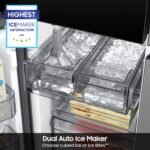 Samsung Bespoke 29 Cu. Ft. 4-Door Flex French Door Refrigerator Auto Open Door Stainless from Kings Outlet