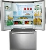 Samsung 24.6 cu. ft. French Door Refrigerator Thru-the-Door Ice Water Stainless Steel from Kings Outlet