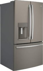 GE - 27.7 Cu. Ft. French Door Refrigerator with Advanced Water Filtration - Slate - Image 3