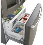 GE - 27.7 Cu. Ft. French Door Refrigerator with Advanced Water Filtration - Slate - Image 7