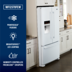 Maytag - 25 Cu. Ft. French Door Refrigerator with PowerCold Feature - White - White on White - Image 4